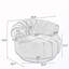 Chaise d'appoint ronde et pivotante-1839552924