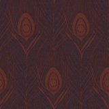 Absolutely Chic Peacock Feather Motif 33' L x 21" W Wallpaper Roll