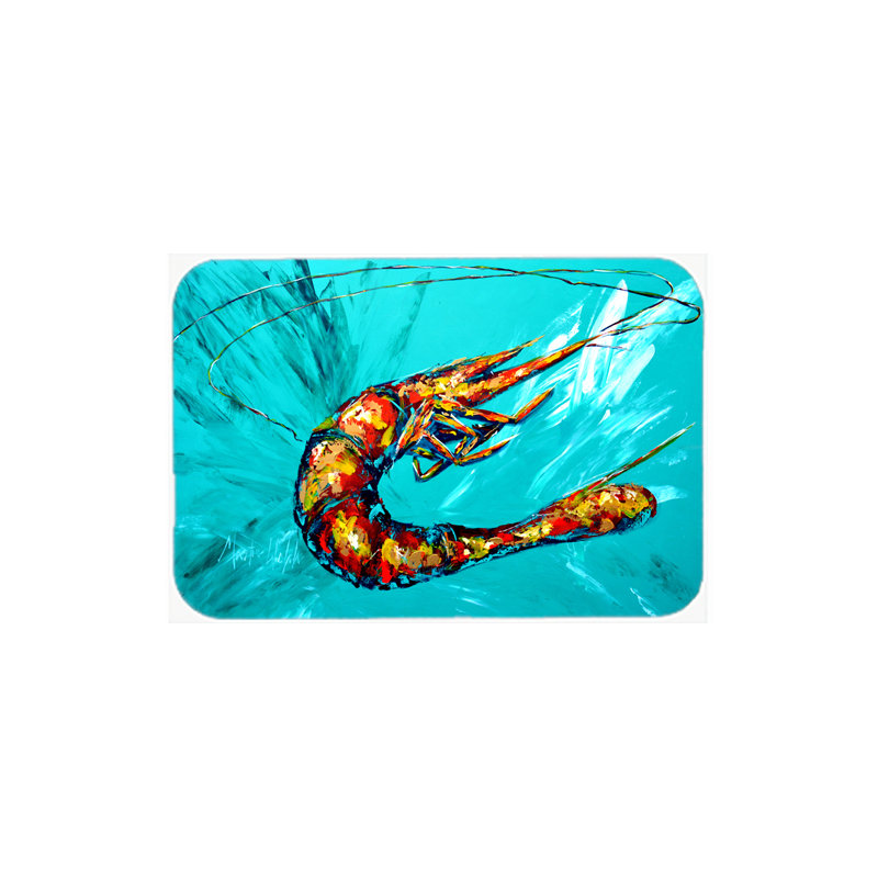 Caroline's Treasures Shrimp Glass Cutting Board