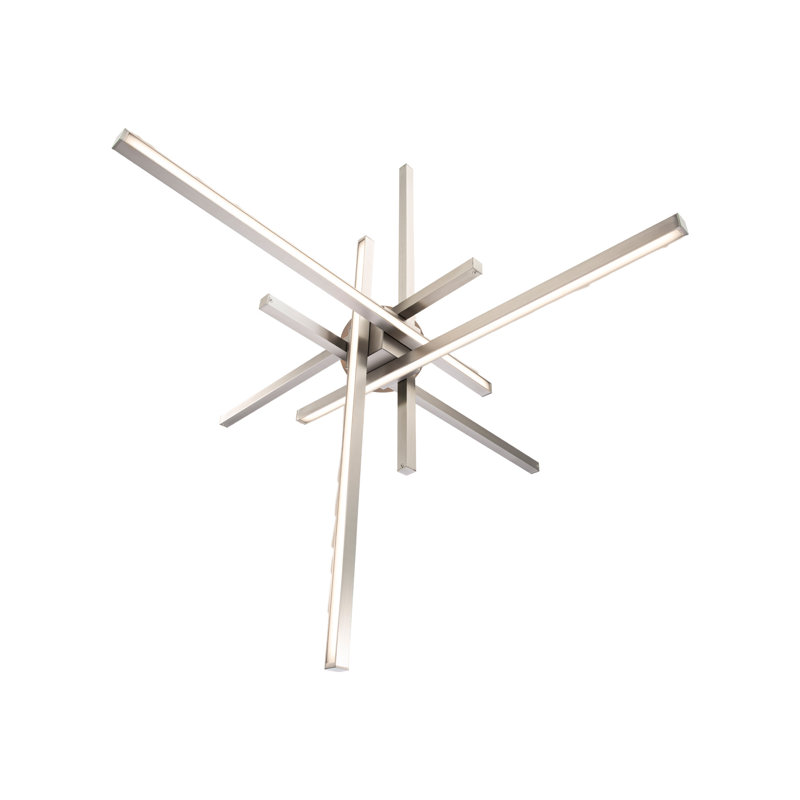 Rochelle 6-Light Chandelier, Brushed Nickel, 29"