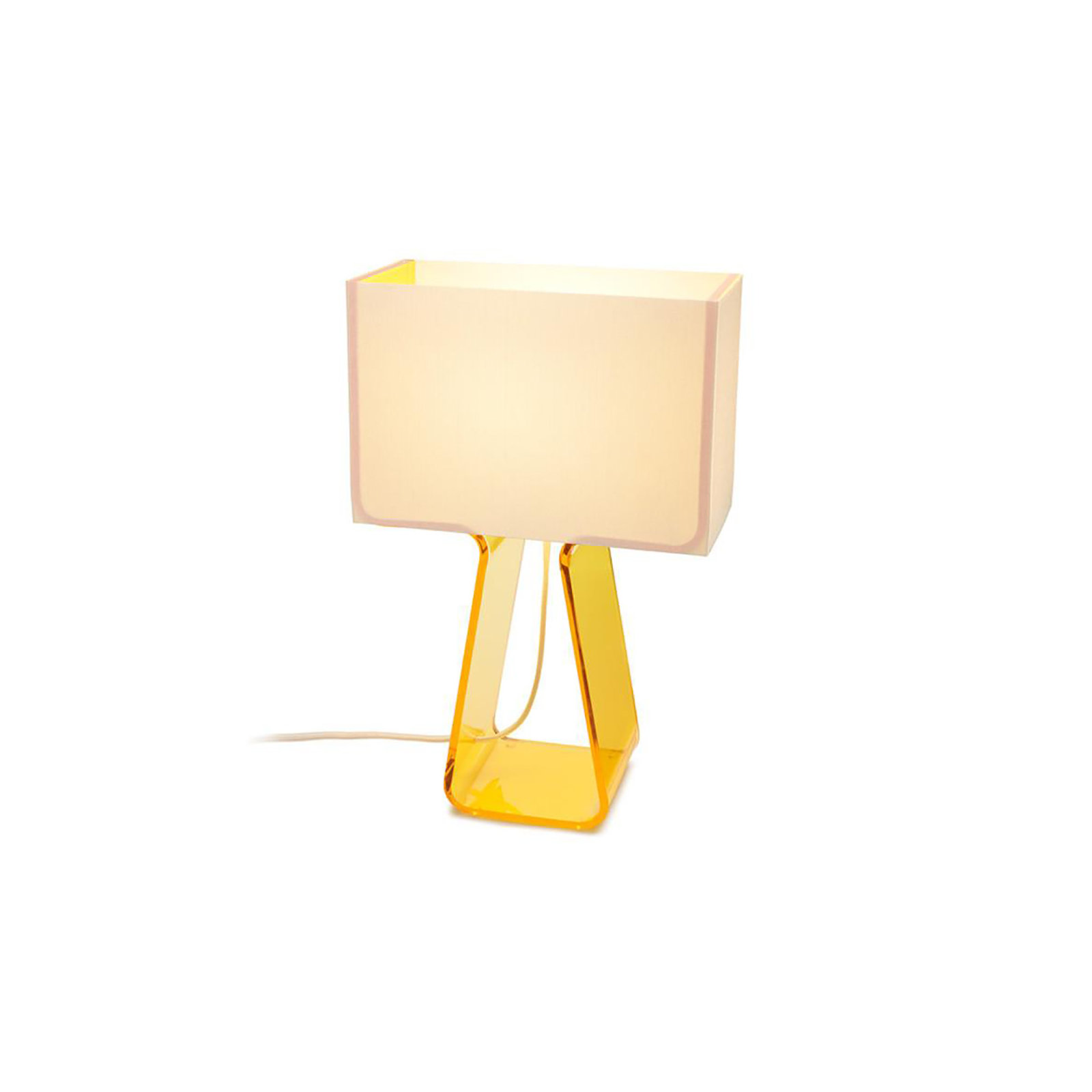 Tube Top Table Lamp, Yellow