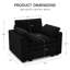 Fauteuil simple confortable Manuel Corduroy-695137554
