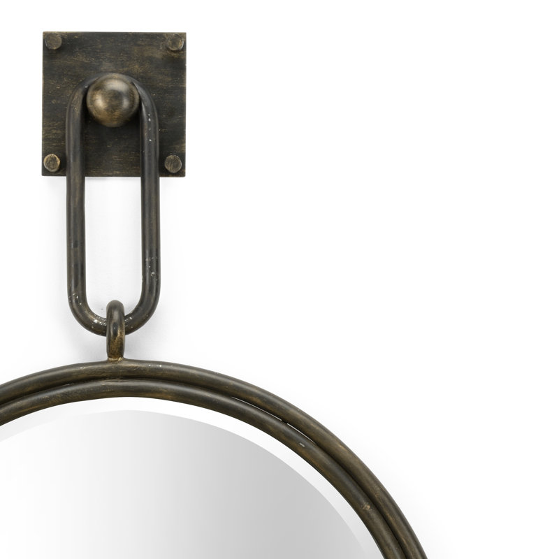 Miroir biseauté moderne et contemporain Frederick Cooper, Bronze