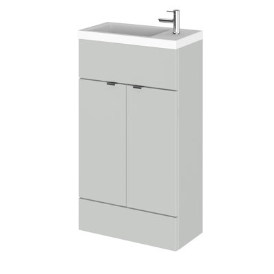 Fusion 505mm Single Bathroom Vanity with Integrated Polymarble Basin