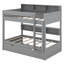 Lit superposé avec rangement et lit gigogne, structure de lit superposé en bois peu encombrante avec tablettes de chevet-649882144-649882145