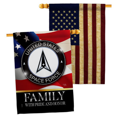 Double Sided 40'' H x 28'' W Polyester House Flag