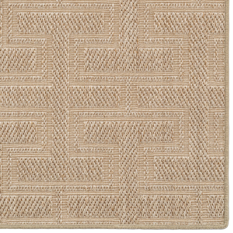 Jute/Sisal Geometric Indoor Rug, Rectangle 2' x 3'