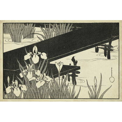 Iris japonais B - reproduction sur toile tendue