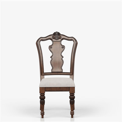Mahogany Traditional Side Chair Set of 2