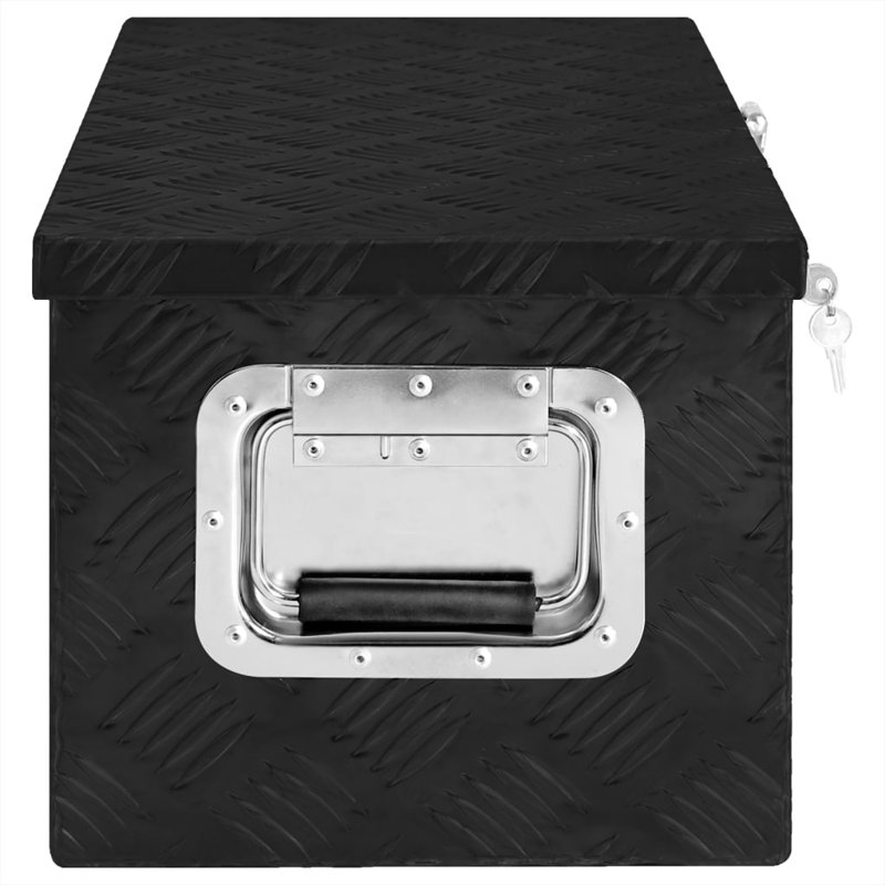 VidaXL Decorative Bin, 31cm H x 70cm W x 27cm D, Black