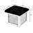 Merity Vegan Leather Storage Ottoman