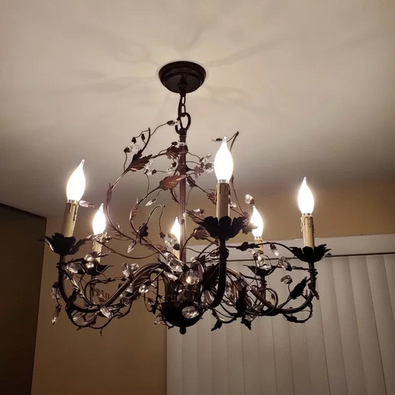 Avelie 6 - Light Candle Style Traditional Chandelier, Oil Rubbed Bronze