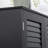 Tall Narrow Bathroom Storage Cabinet With Doors And Shelf Adjustability, Freestanding Bathroom Linen Cabinet With 2 Cabinets And Countertop, Bathroom Floor Cabinet, Black-1340880044