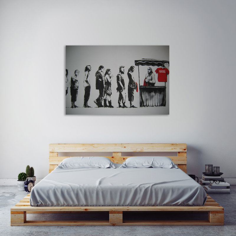 « destroy capitalisé », reproduction d’impression sur toile tendue, H 16 po x l 24 po x P 1,5 po