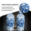 Grand vase sur pied en céramique de 70,87 po peint à la main bleu et blanc Jingdezhen-1793051051