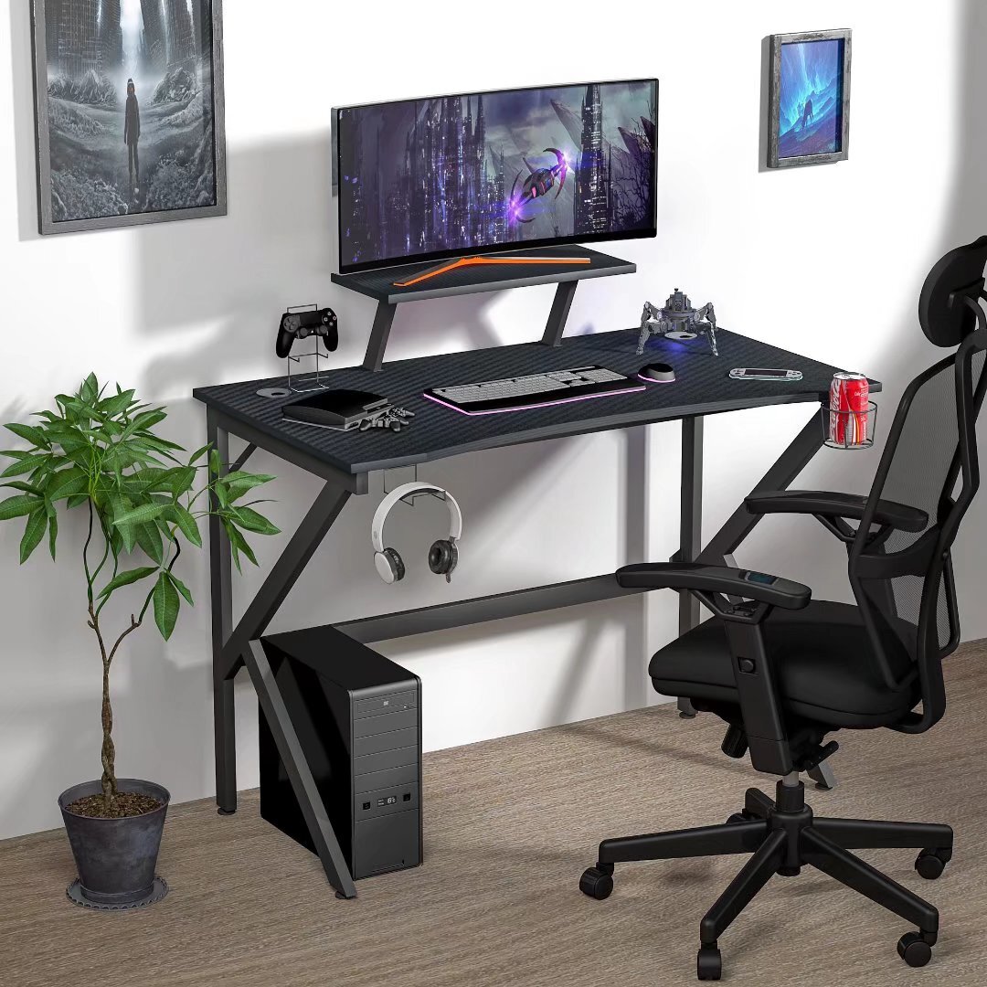 Inbox Zero Kamai 54 L Shaped Computer Desk for Home Office Gaming