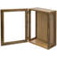 Vitrine murale en bois d'acacia avec panneau de liège