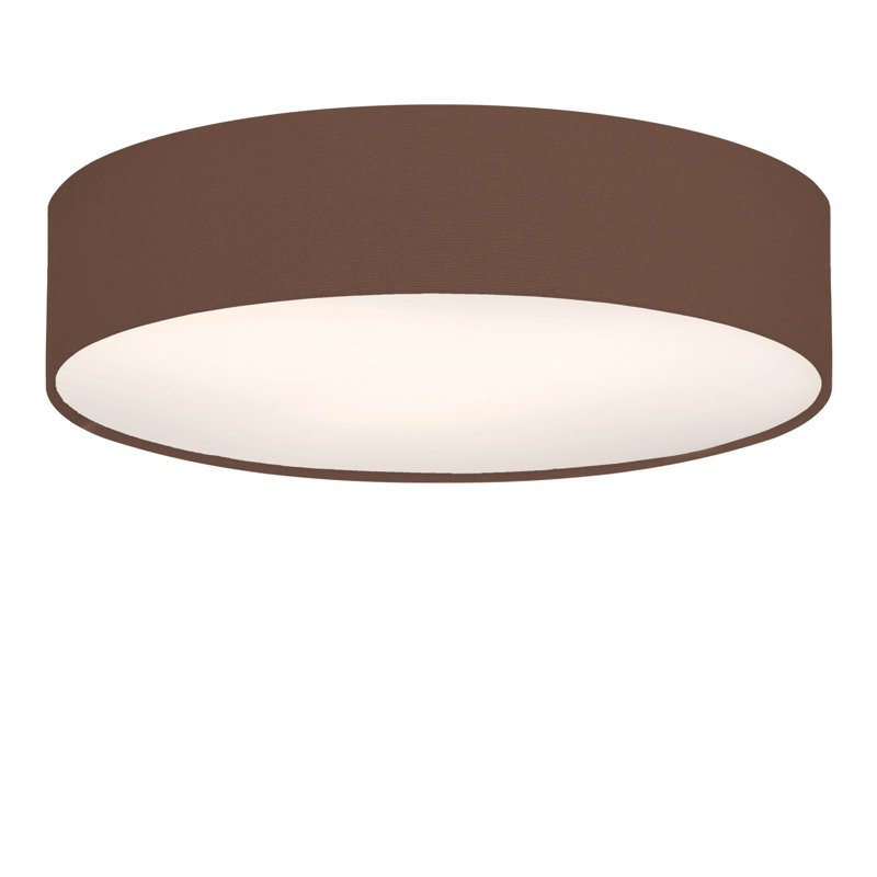 Parvin Fabric Flush Mount, Brown, 13cm H x 51cm W x 51cm D