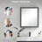 Space-saving Mirror Cabinet Mdf Modern Bathroom Wall Storage