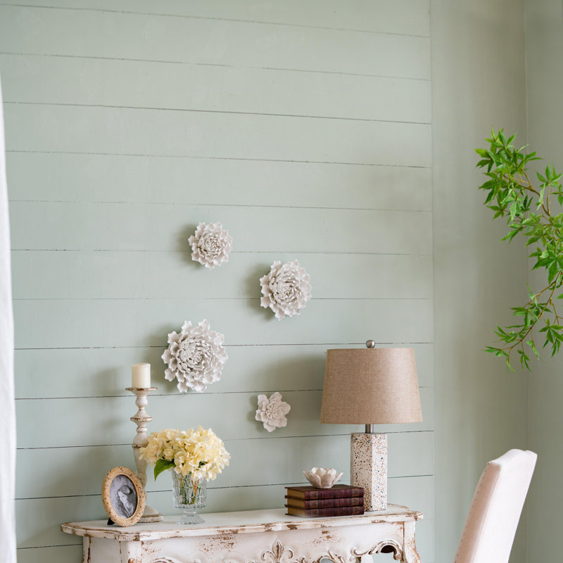 Handmade Flower Wall Decor, 2.80" H x 7.30" W x 7.30" D