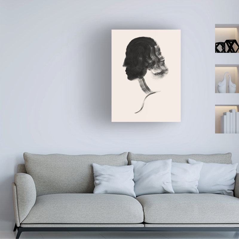 Bolognaise «Brushstroke Cameo II» sur, H 24 po x l 18 po