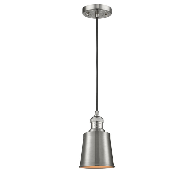 Lavender Hill 1 - Light Single Pendant, Brushed Satin Nickel, Brushed Satin Nickel, No Bulb Included