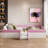 Fun Design Upholstered Keathan  Bed With Fence And Two-tier Stairs-39898233-39898230