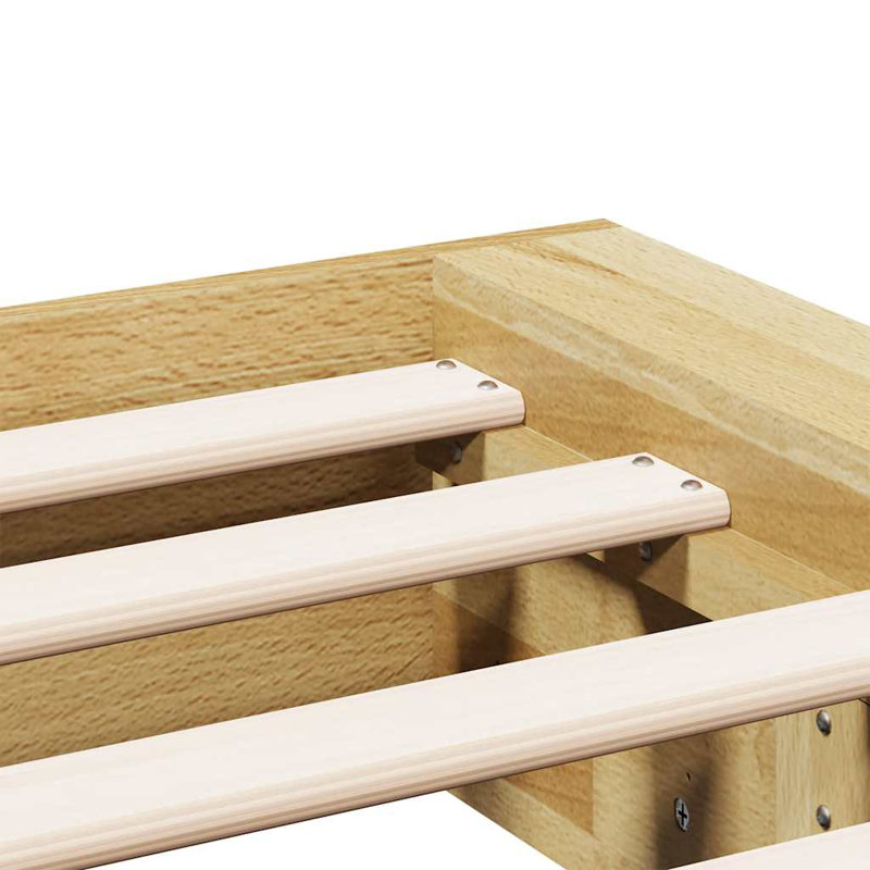 Solid Wood Bed, European Double (140 x 200 cm)