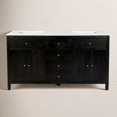 Celine 60" Acacia Double Bathroom Vanity
