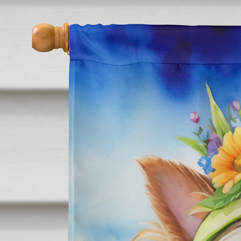 Easter Egg Hunt Double Sided 40'' H x 28'' W Polyester Easter House Flag