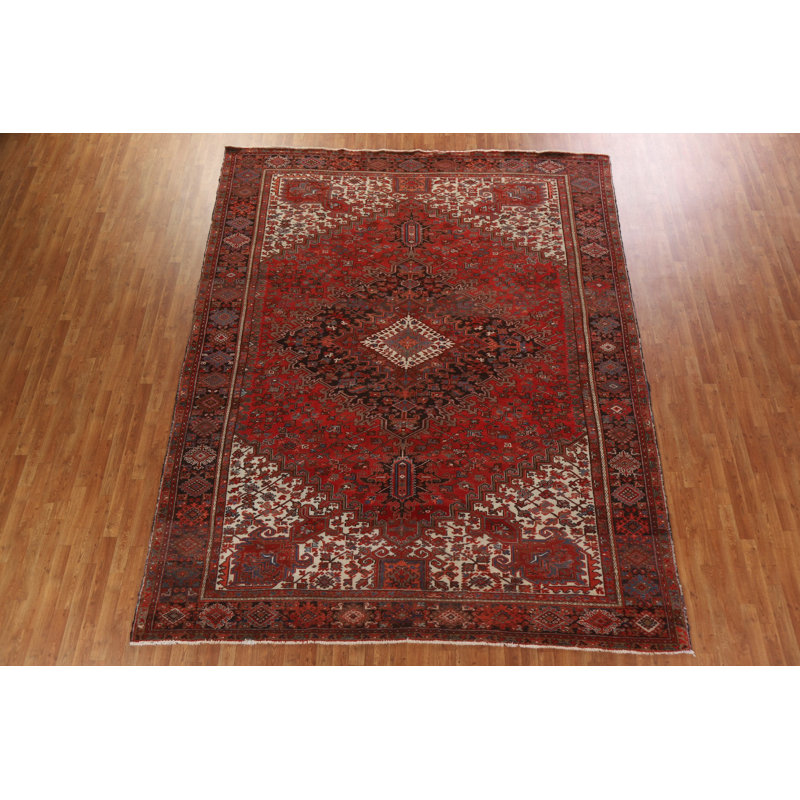 Tapis géométrique rétro 10 x 12