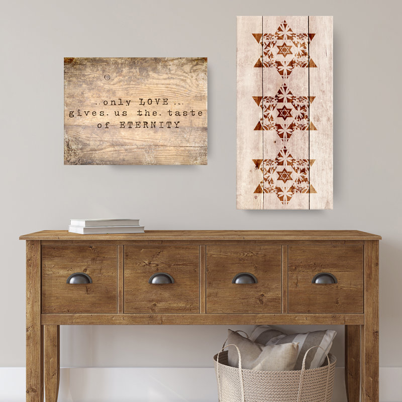 « star of david x », reproduction d’impression sur toile enroulée, H 36 po x l 18 po x P 1,5 po