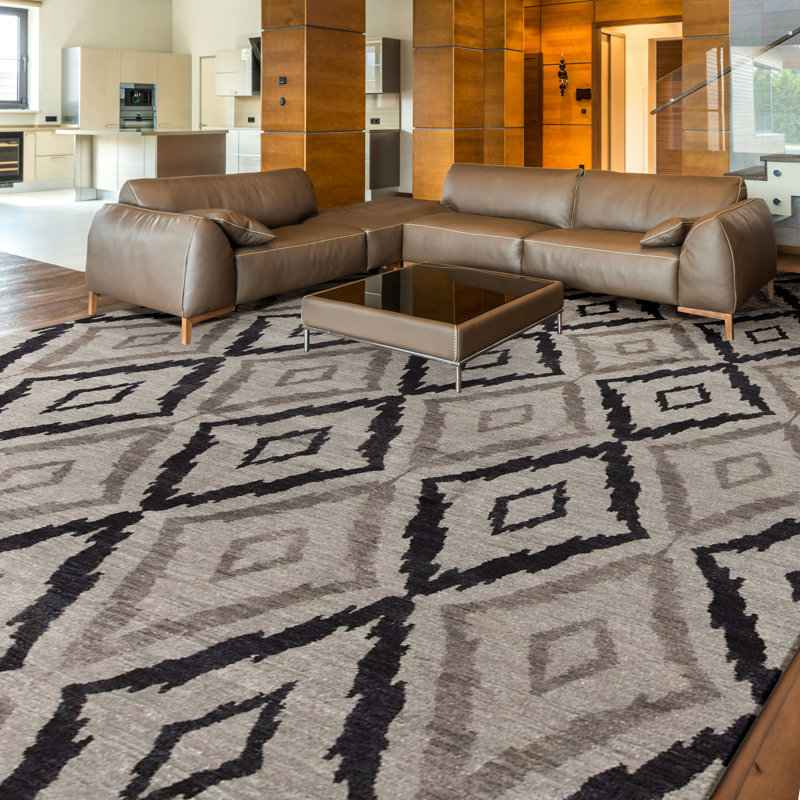 Wool Ikat Area Rug