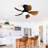 29 Inch Low Profile Flush Mount Ceiling Fan With Light Reversible Motor Remote Control