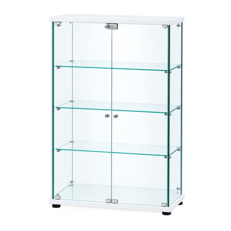 32.17 " W Glass Curio Cabinet