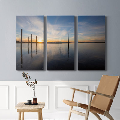 " Bay At Sunset " 3 - Pieces