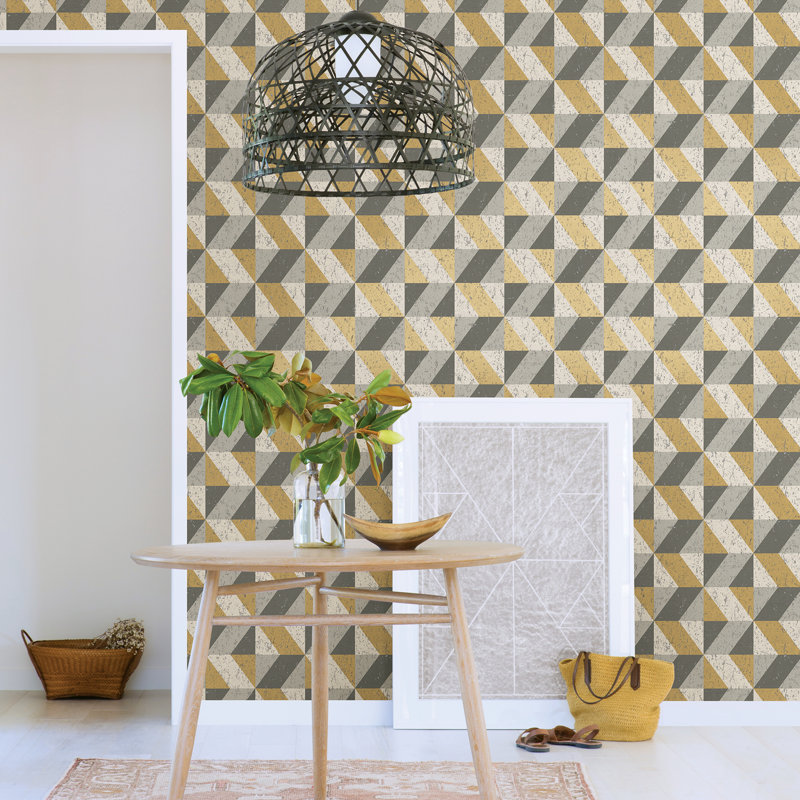 Rouleau de papier peint métallique L 33 pi x l 20,5 po Ashlae Anjelika, Métalique