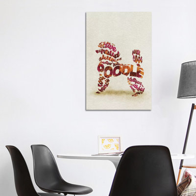 Poodle by Ayse Deniz Akerman - Wrapped Canvas Print