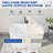 46.85'' x 27.3'' Freestanding Rectangular Soaking Small Acrylic Bathtub with Chrome Drain and Overflow-106895099