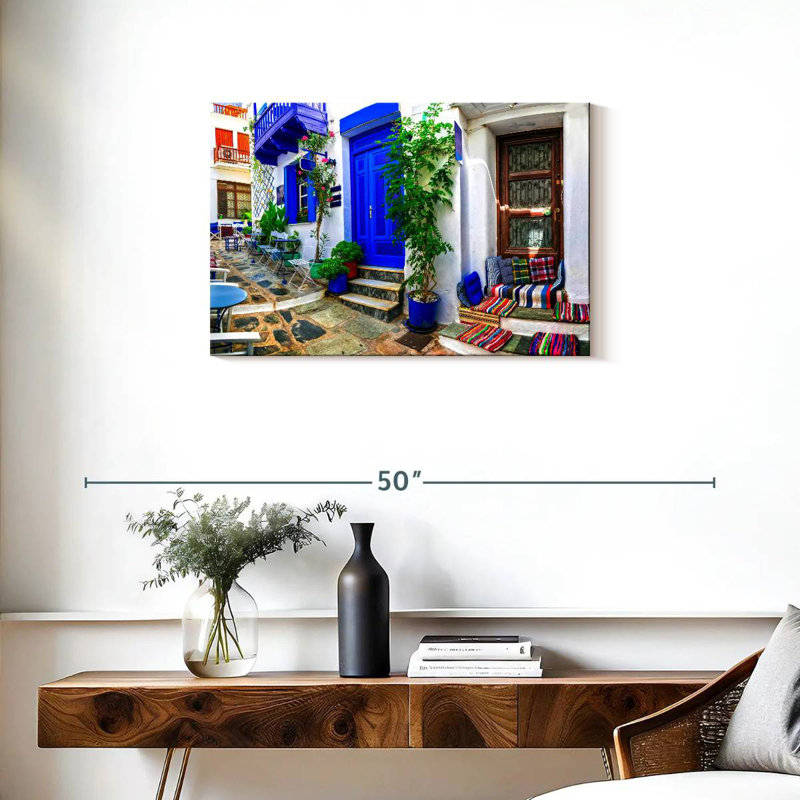 Nicci Quaint Greek Cafe, 20" H x 30" W
