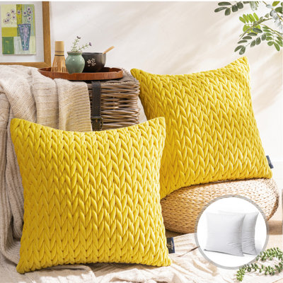 Quilted Braid RY Collection Reversible Throw Pillow