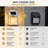 3 Modes Solar Powered Outdoor Wall Sconce Waterproof Warm White LED Wall Lights for Porch Fence Patio Garage