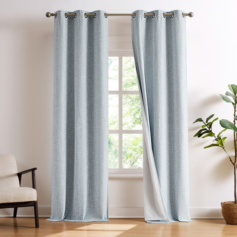 Brookstone Percy Blackout 2-Panel Window Curtain Set, 38" x 96"