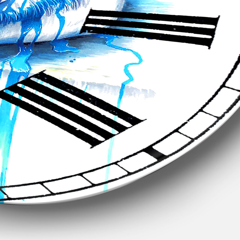 Blue Tears - Grande horloge murale, Moyen