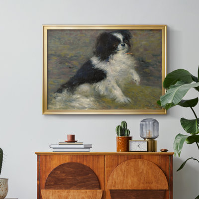 Tama, the Japanese Dog-Pierre-Auguste Renoir-Framed Gallery Wrapped Canvas-c. 1876
