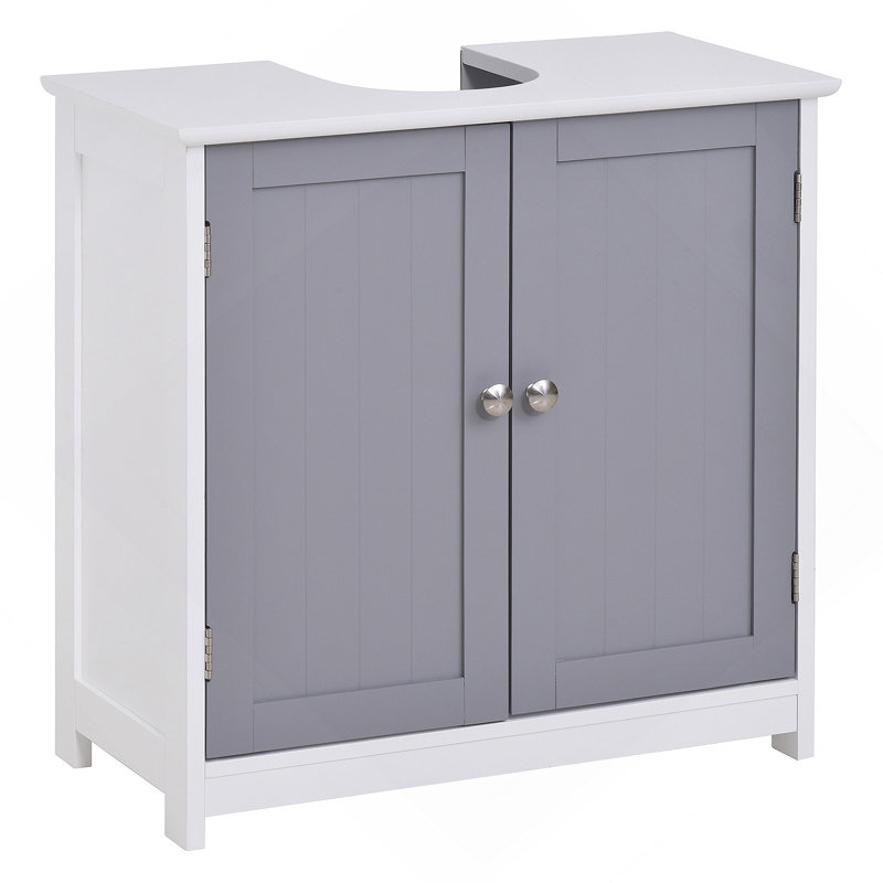 Armoire de rangement, armoire de meuble-lavabo, armoire de salle de bain sous évier avec tablette interne réglable