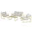 Modular Green All-Steel Webbing Sofa Set Of 4-Piece -118196039