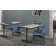 Nicklos T-Base Training Seminar Table, 2 Zeng Stack Chairs