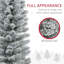 Arbre de Noël artificiel 7 pi 7 pi avec 405 pointes enneigées et base en métal