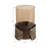  Maputo Medium Candle Holder Glass, Brown-1001270329